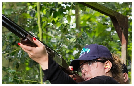 Flightline sporting image of a man shooting a shotgun 3 Flightline sporting image of a man shooting a shotgun 3